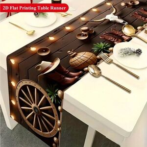 🌵 Southwestern Cactus Table Runner | Desert Boho Decor